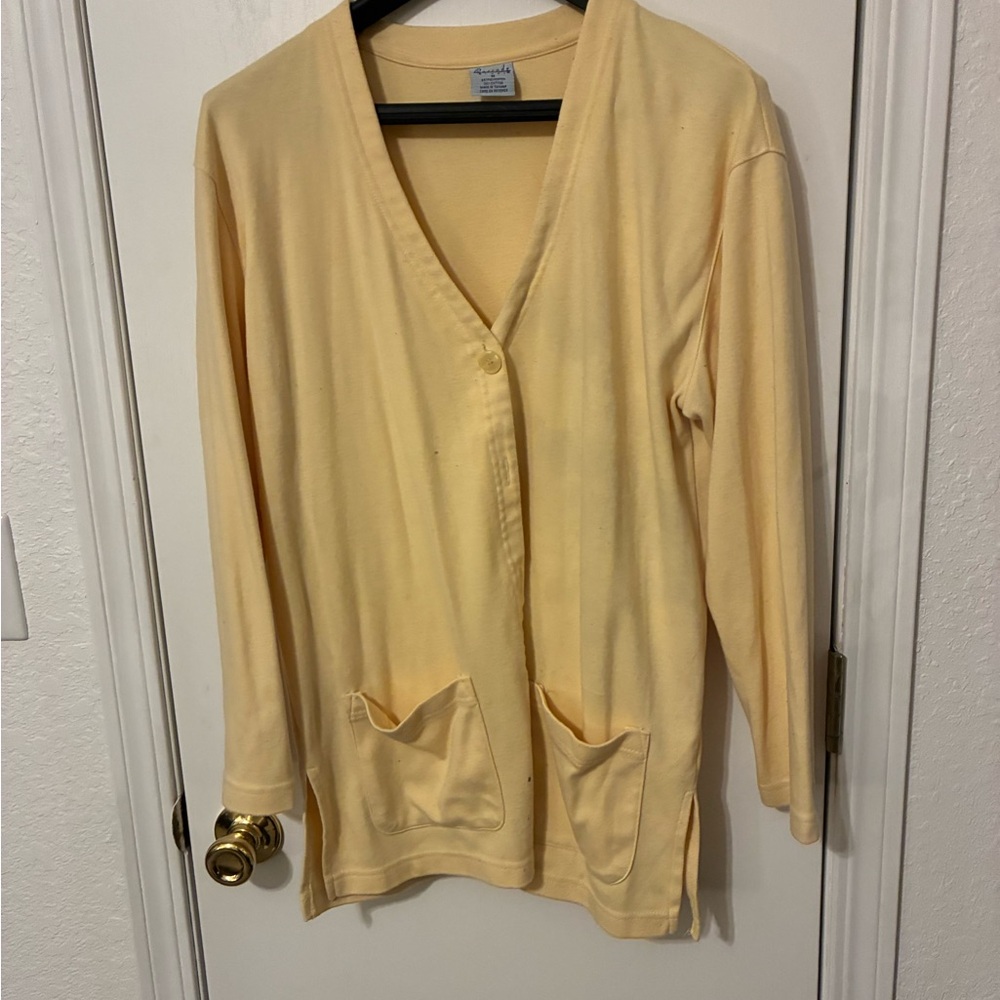 Women's Cream Cardigan Sweater